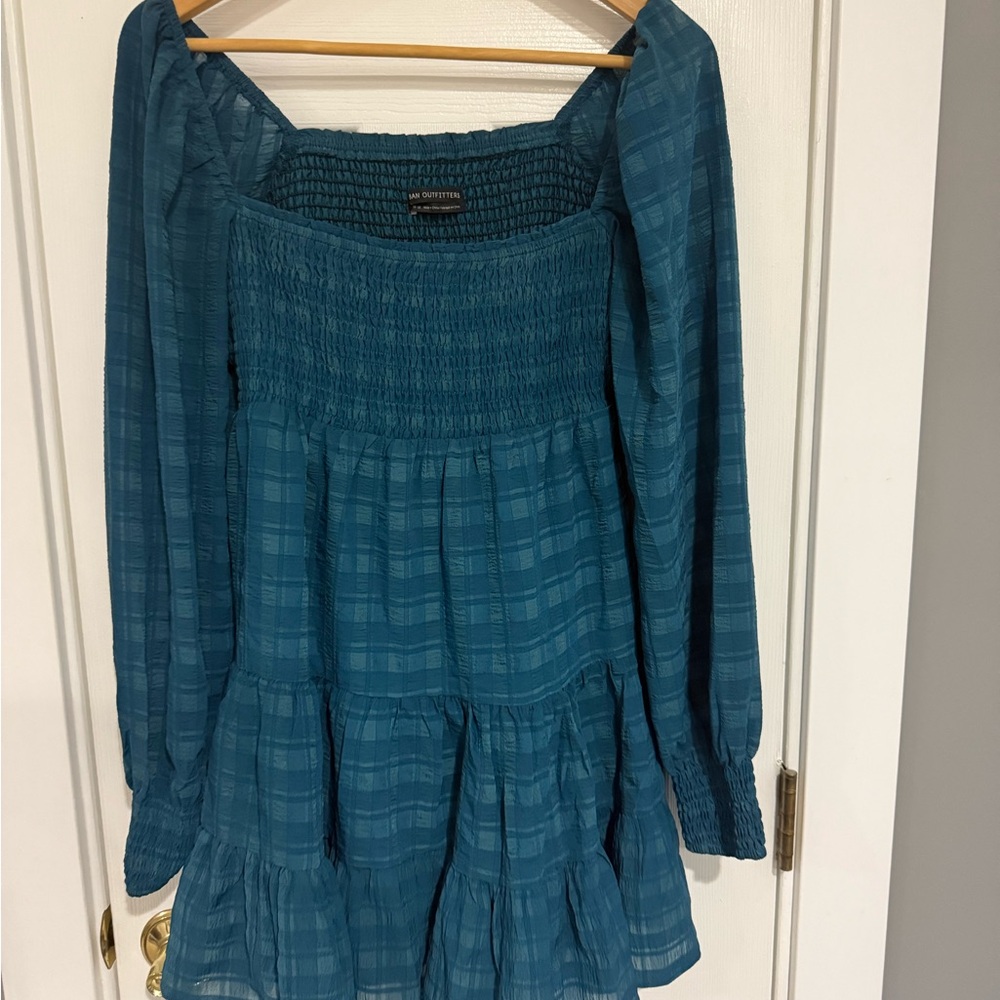 Urban Outfitters Blue Plaid Dress